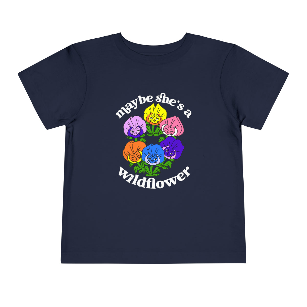 Maybe She’s A Wildflower Bella Canvas Toddler Short Sleeve Tee