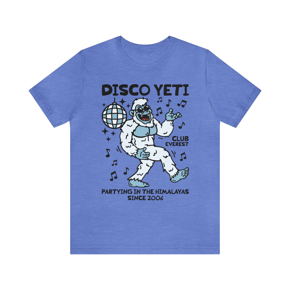 Disco Yeti Bella Canvas Unisex Jersey Short Sleeve Tee