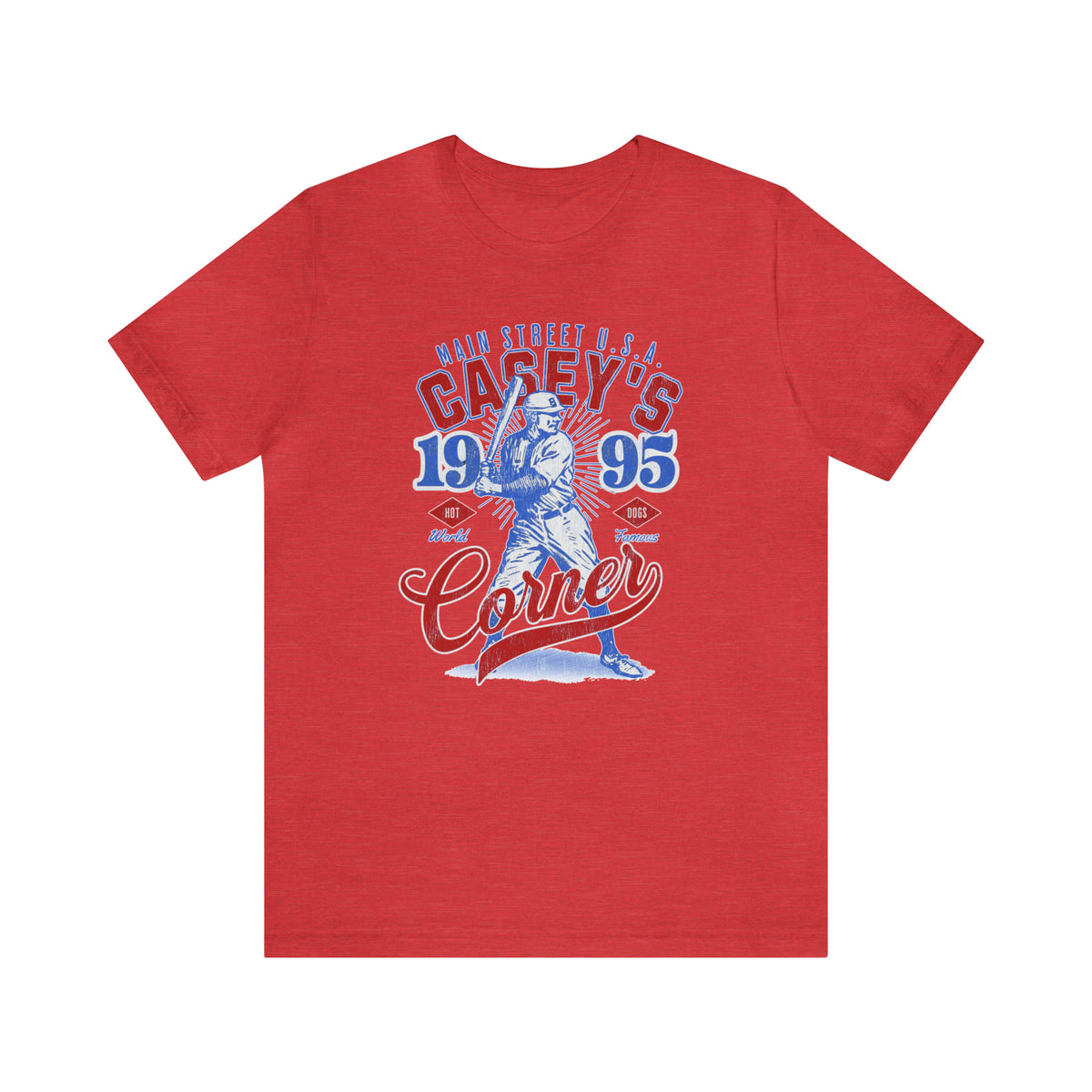Casey’s Corner Distressed Bella Canvas Unisex Jersey Short Sleeve Tee