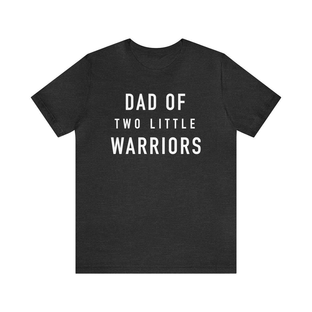 Dad Of Two Little Warriors Bella Canvas Unisex Jersey Short Sleeve Tee