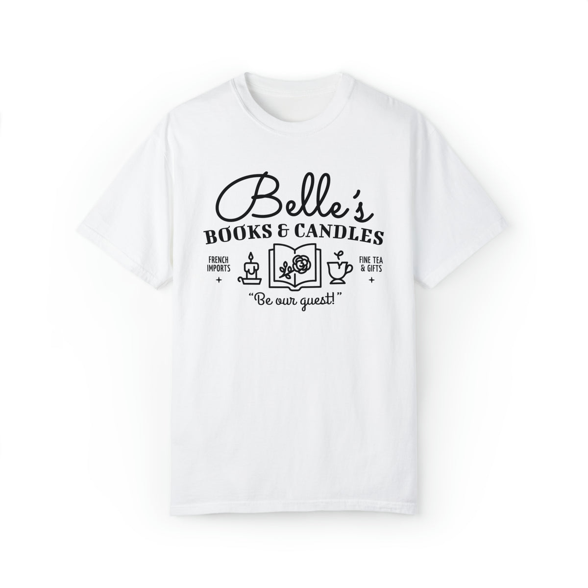 Belle’s Books & Candles Co Comfort Colors Unisex Garment-Dyed T-shirt
