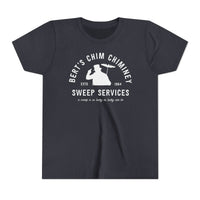 Bert’s Chim Chiminey Sweep Services Bella Canvas Youth Short Sleeve Tee