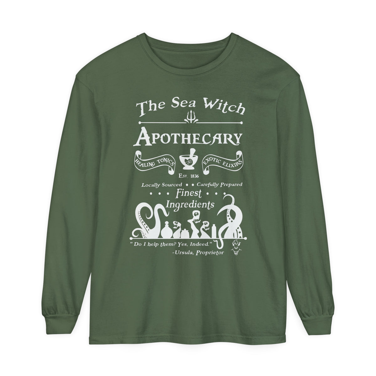 Sea Witch Apothecary Comfort Colors Unisex Garment-dyed Long Sleeve T-Shirt