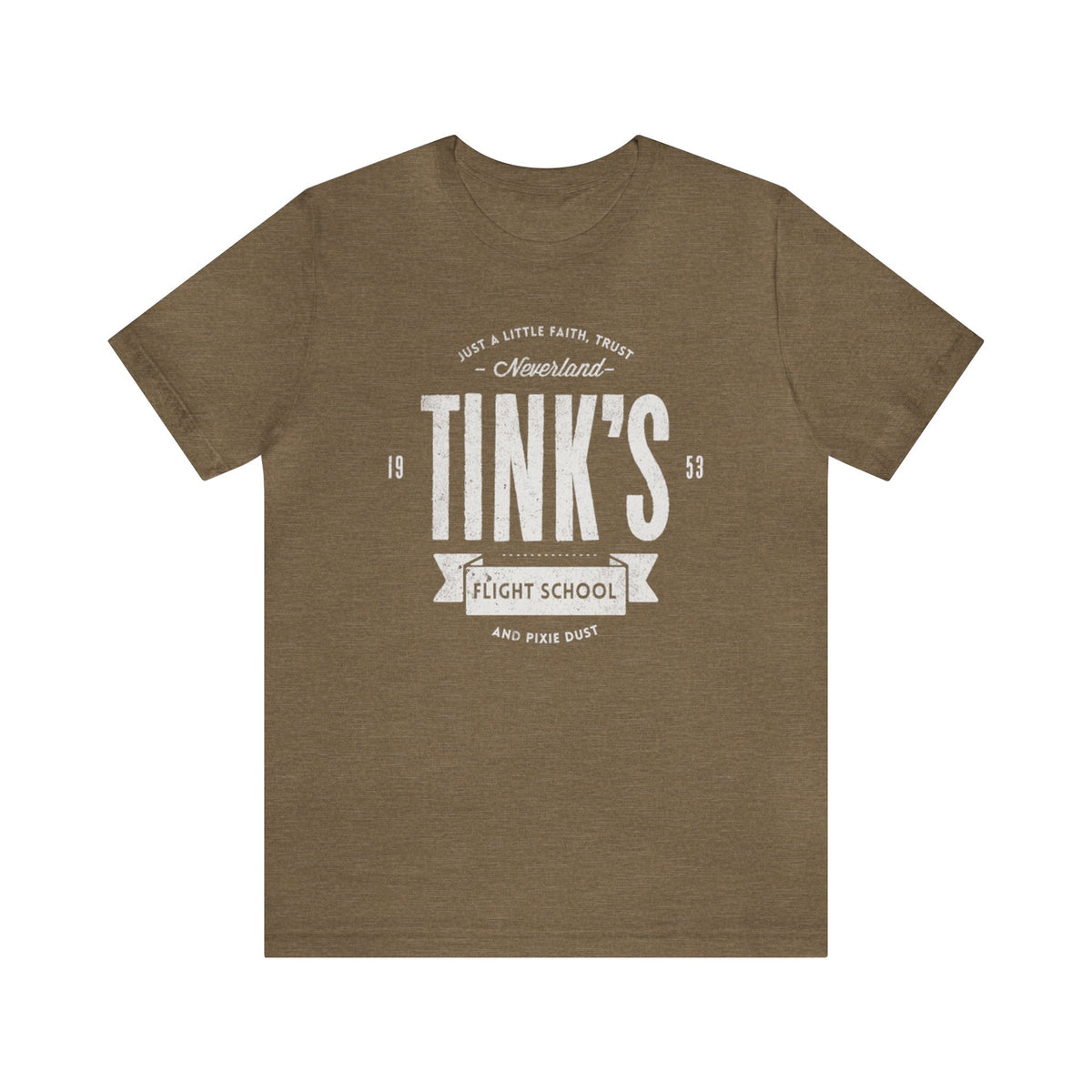 Not synced Tink’s Flight School Bella Canvas Unisex Jersey Short Sleeve Tee