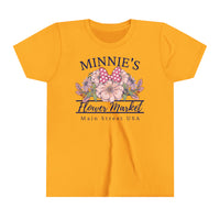 Minnie's Flower Market Bella Canvas Youth Short Sleeve Tee