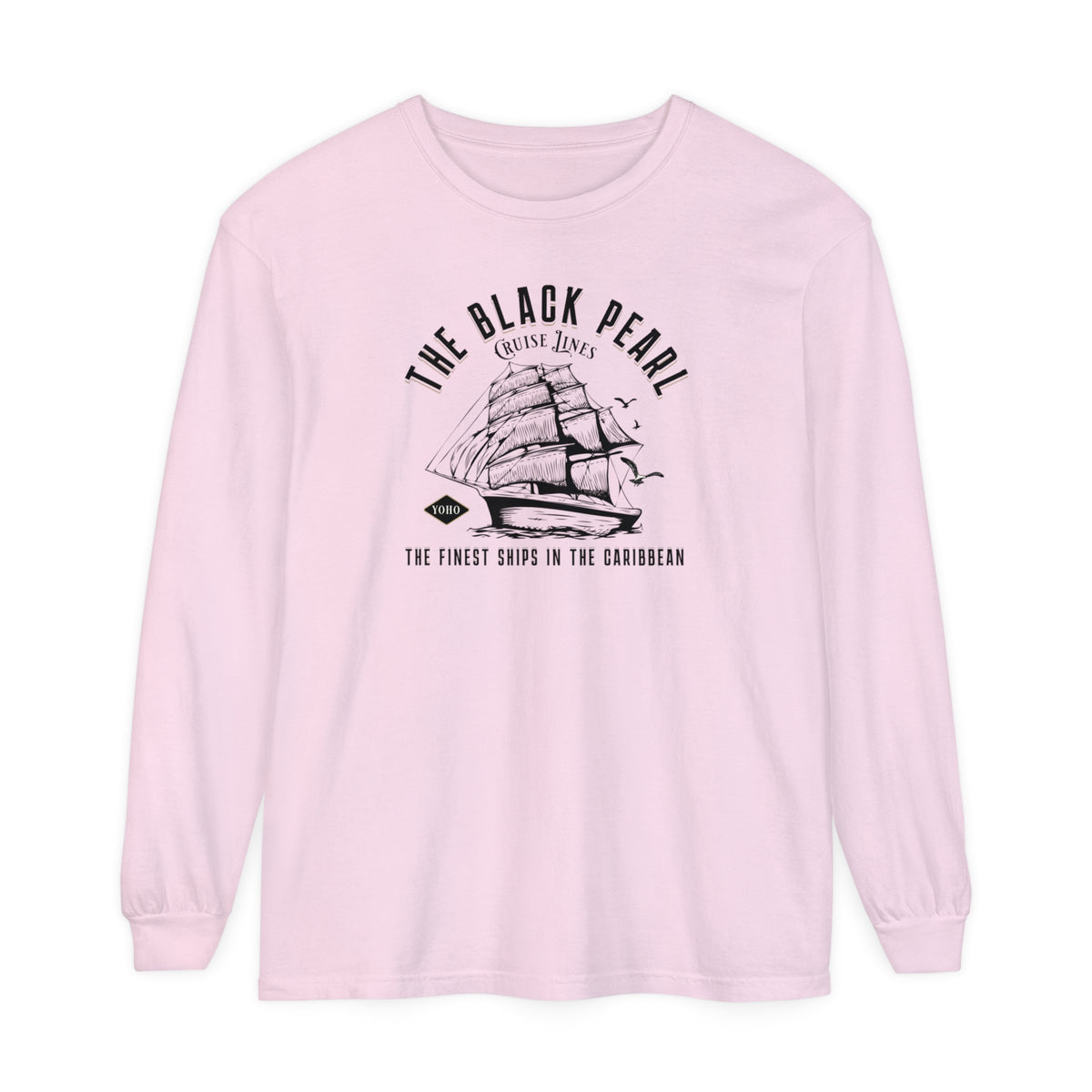 Black Pearl Cruise Lines Comfort Colors Unisex Garment-dyed Long Sleeve T-Shirt