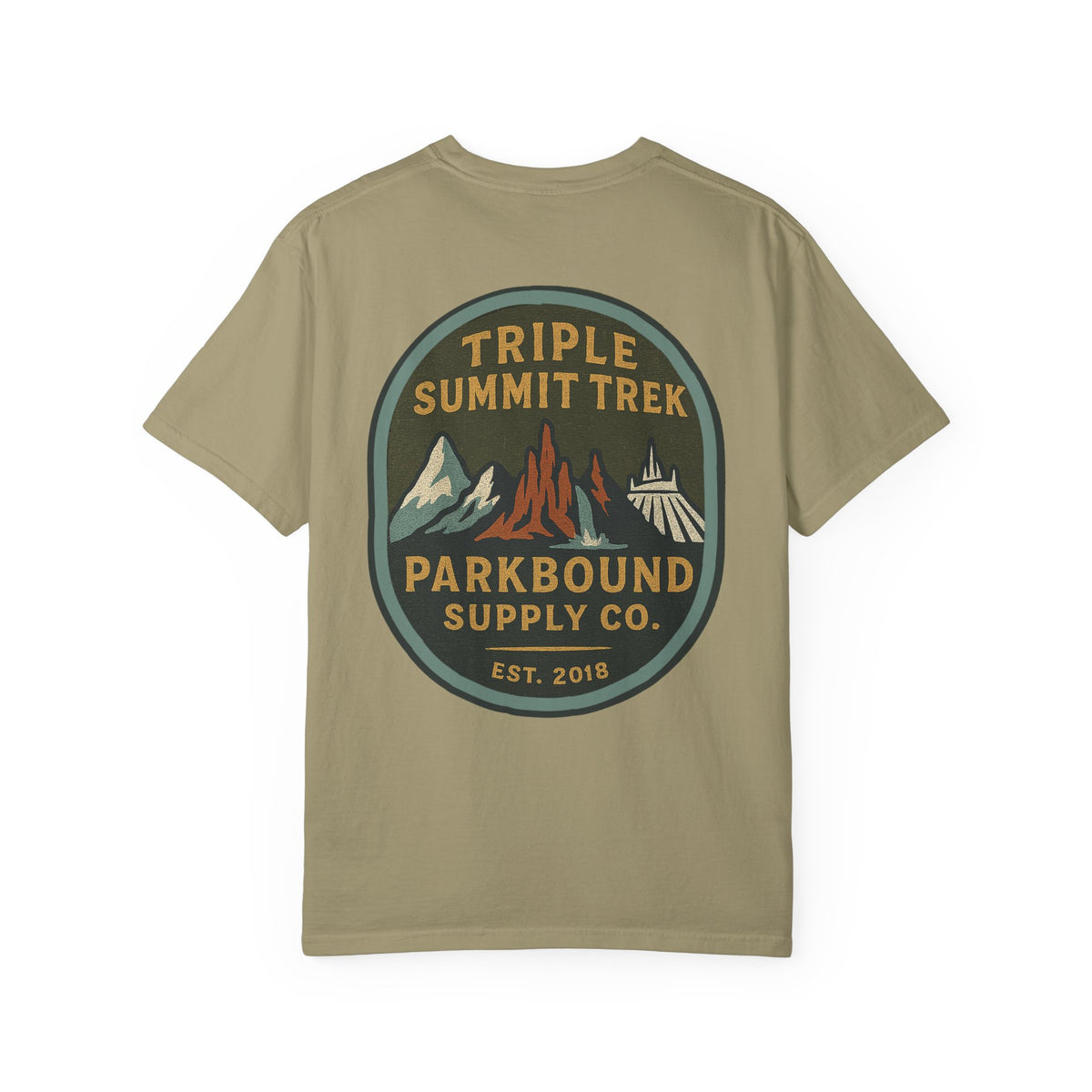 Triple Summit Trek Comfort Colors Unisex Garment-Dyed T-shirt