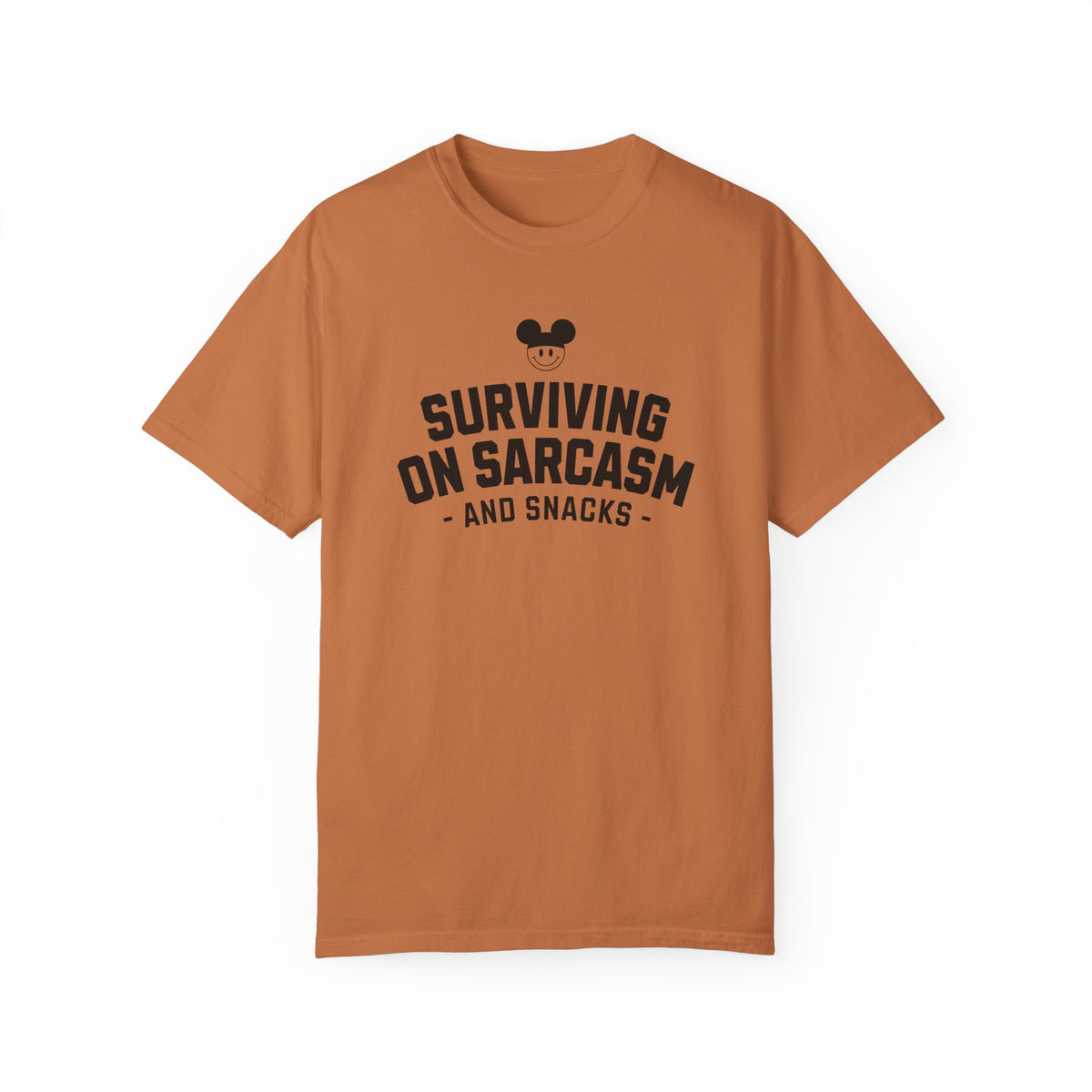 Surviving on Sarcasm and Snacks Comfort Colors Unisex Garment-Dyed T-shirt