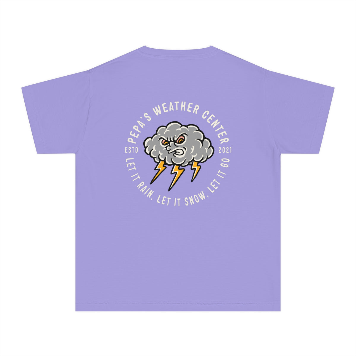 Pepa's Weather Center Comfort Colors Youth Midweight Tee