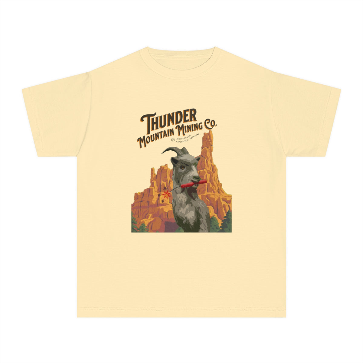 Thunder Mountain Mining Co. Comfort Colors Youth Midweight Tee