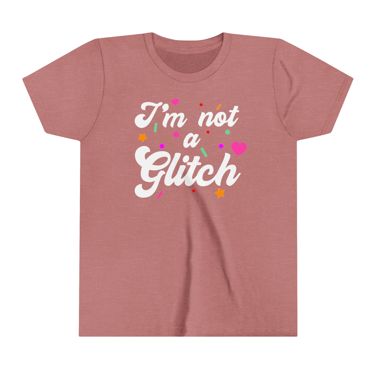 I'm Not A Glitch Bella Canvas Youth Short Sleeve Tee