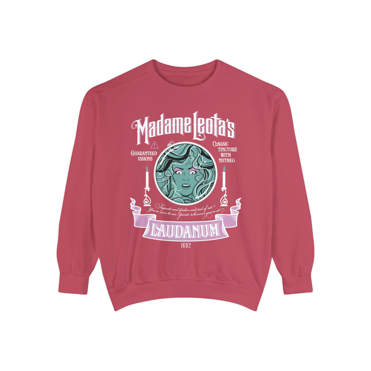 Madame Leota’s Laudanum Teal Comfort Colors Unisex Garment-Dyed Sweatshirt