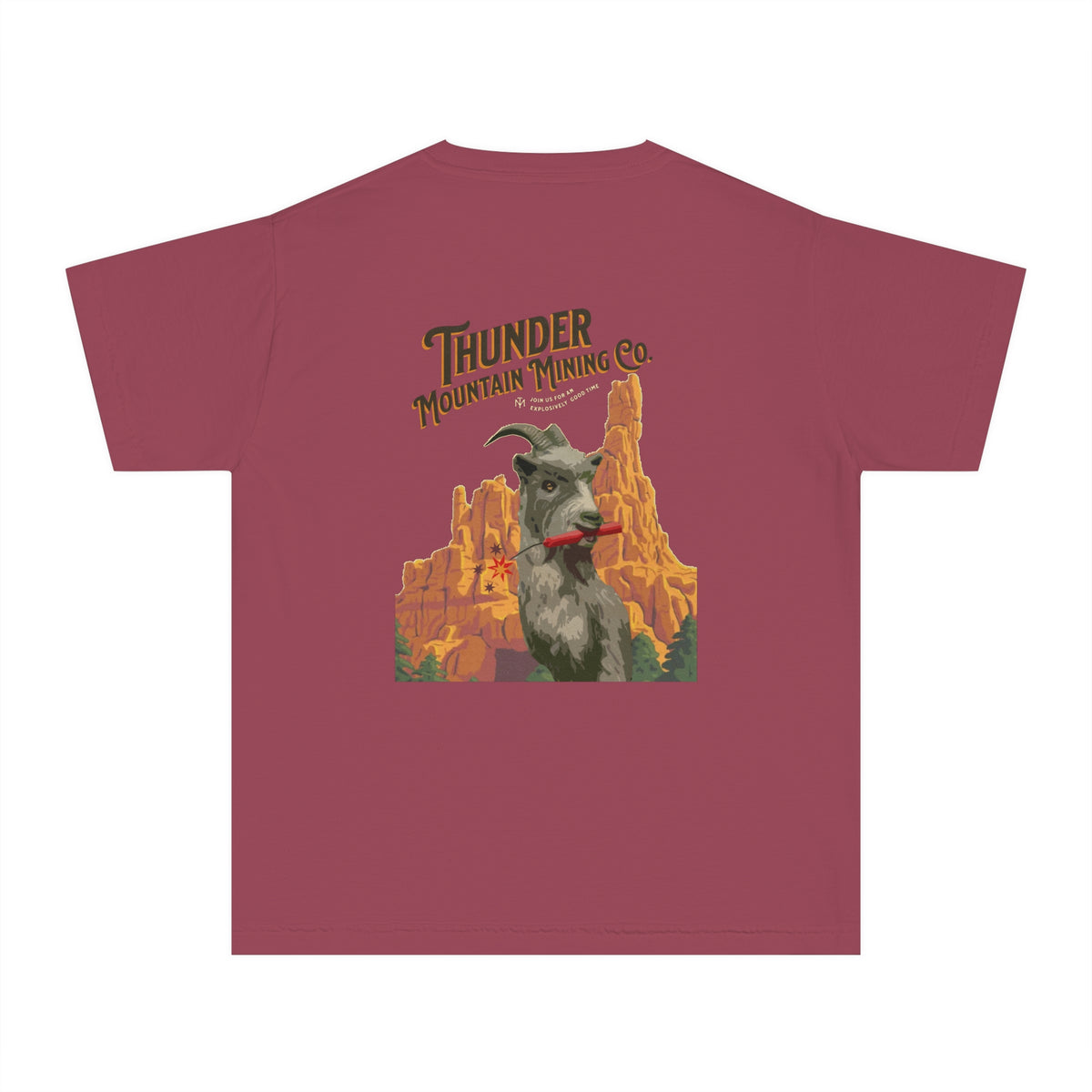 Thunder Mountain Mining Co. Comfort Colors Youth Midweight Tee