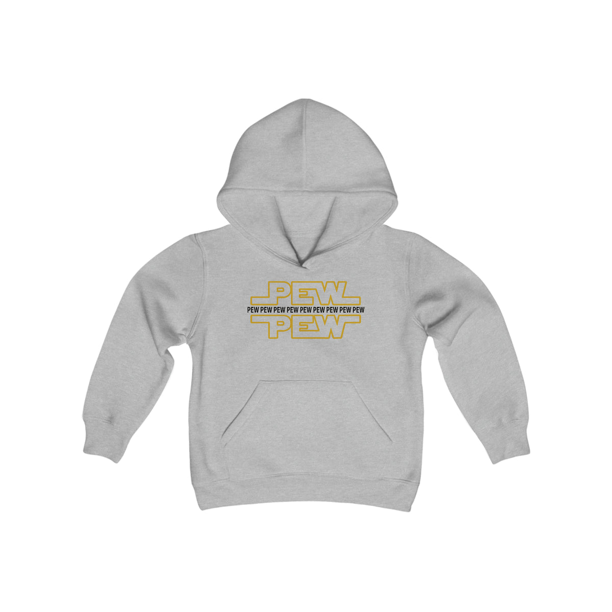 PEW PEW PEW Gildan Youth Heavy Blend Hooded Sweatshirt