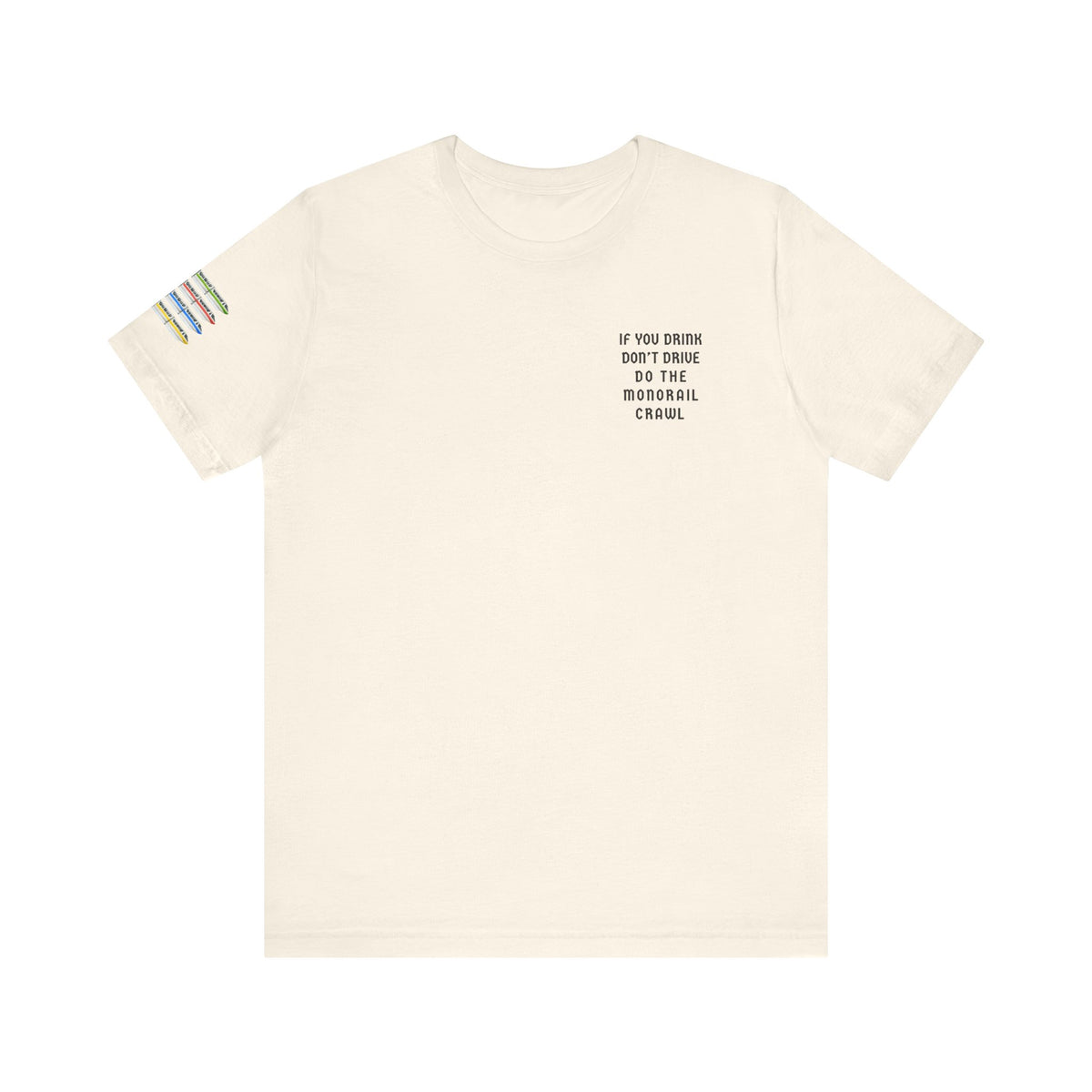 If You Drink Don't Drive Do The Watermelon Crawl Bella Canvas Unisex Jersey Short Sleeve Tee