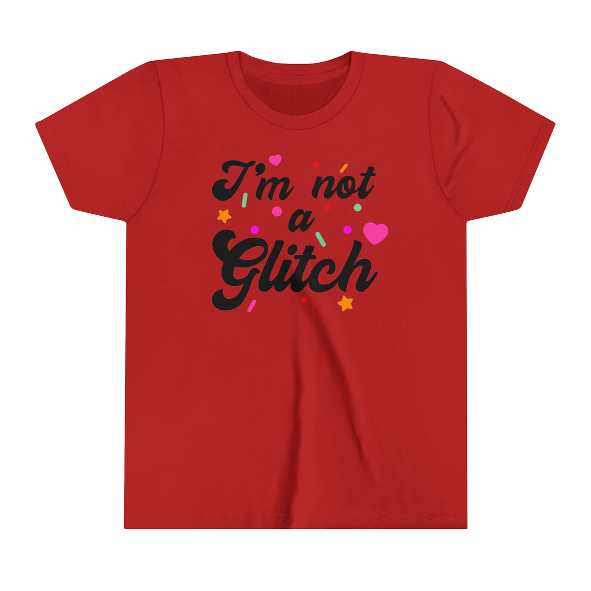 I'm Not A Glitch Bella Canvas Youth Short Sleeve Tee