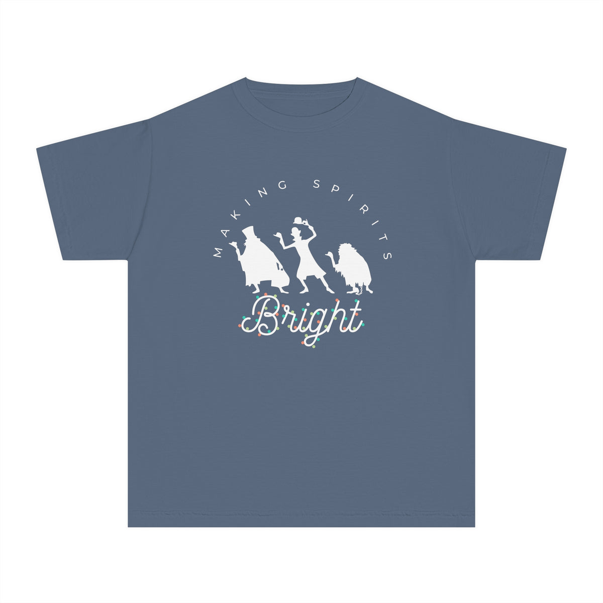 Making Spirits Bright Comfort Colors Youth Midweight Tee