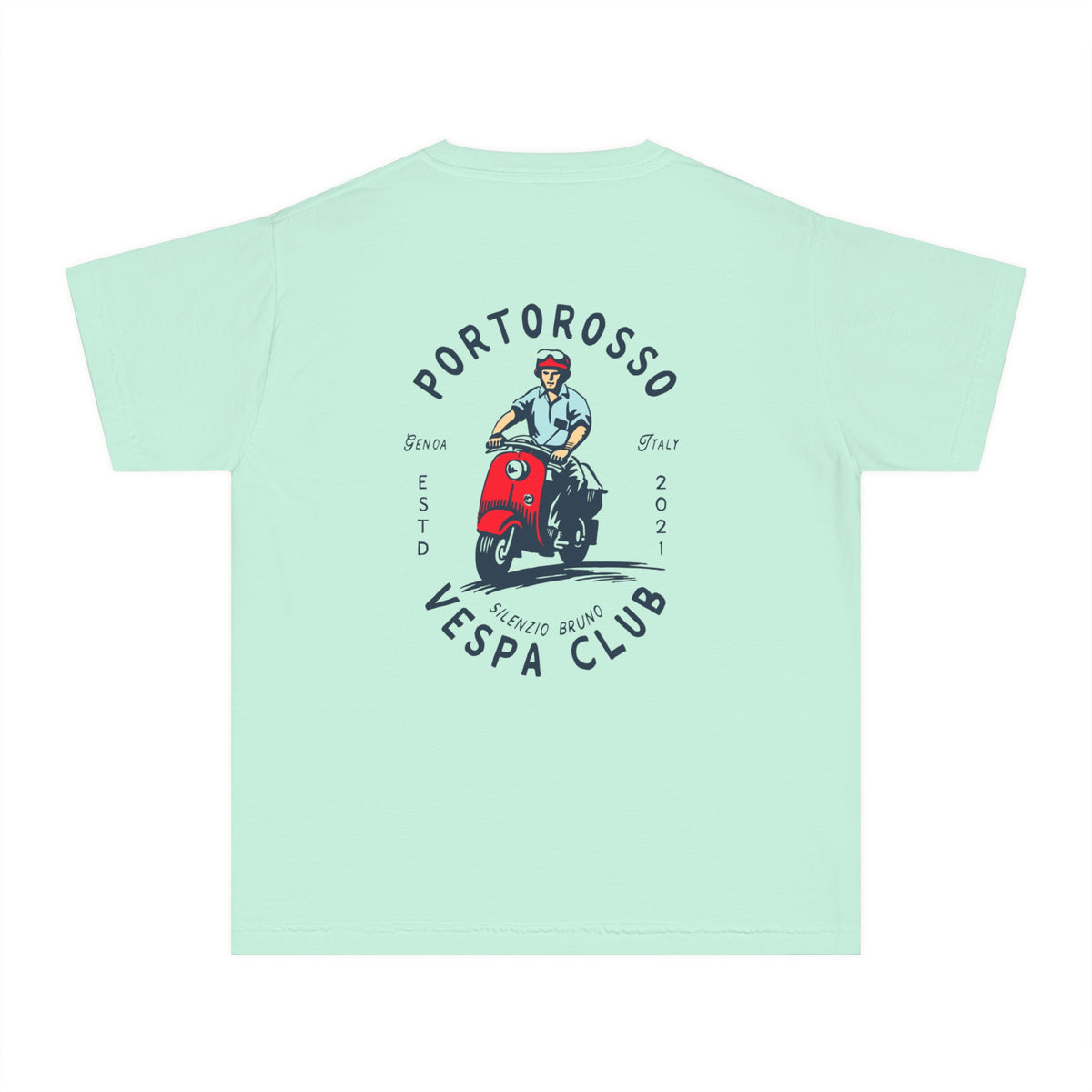 Portorosso Vespa Club Comfort Colors Youth Midweight Tee
