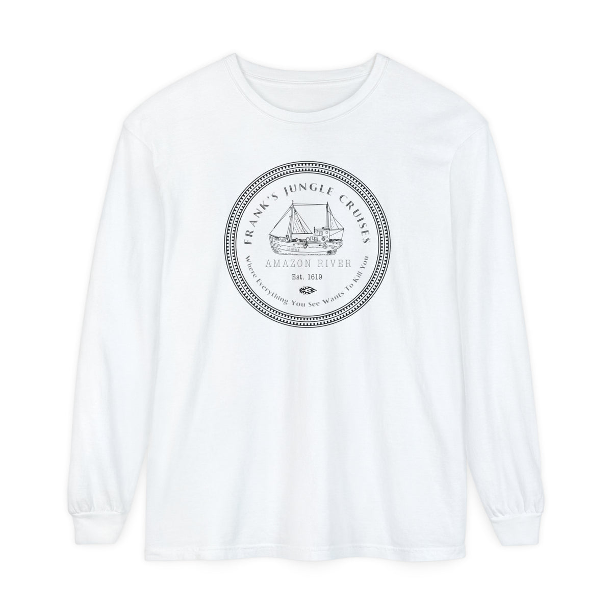 Frank's Jungle Cruise Comfort Colors Unisex Garment-dyed Long Sleeve T-Shirt