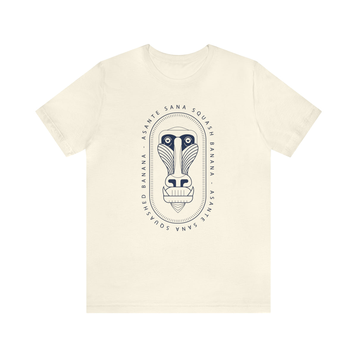 Asante Sana Squashed Banana Bella Canvas Unisex Jersey Short Sleeve Tee