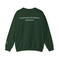 Joey's Journey Chromosome 6q Deletion Awareness Gildan Unisex Heavy Blend™ Crewneck Sweatshirt