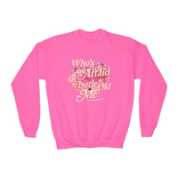 Who's Afraid Of Little Old Me Gildan Youth Crewneck Sweatshirt