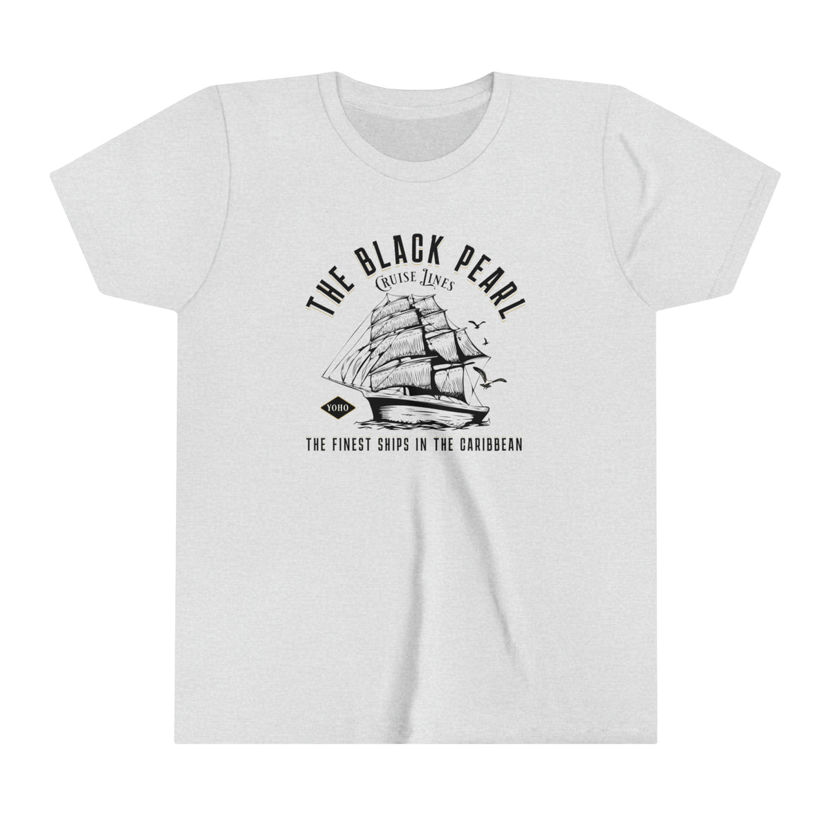 Black Pearl Cruise Lines Bella Canvas Youth Short Sleeve Tee