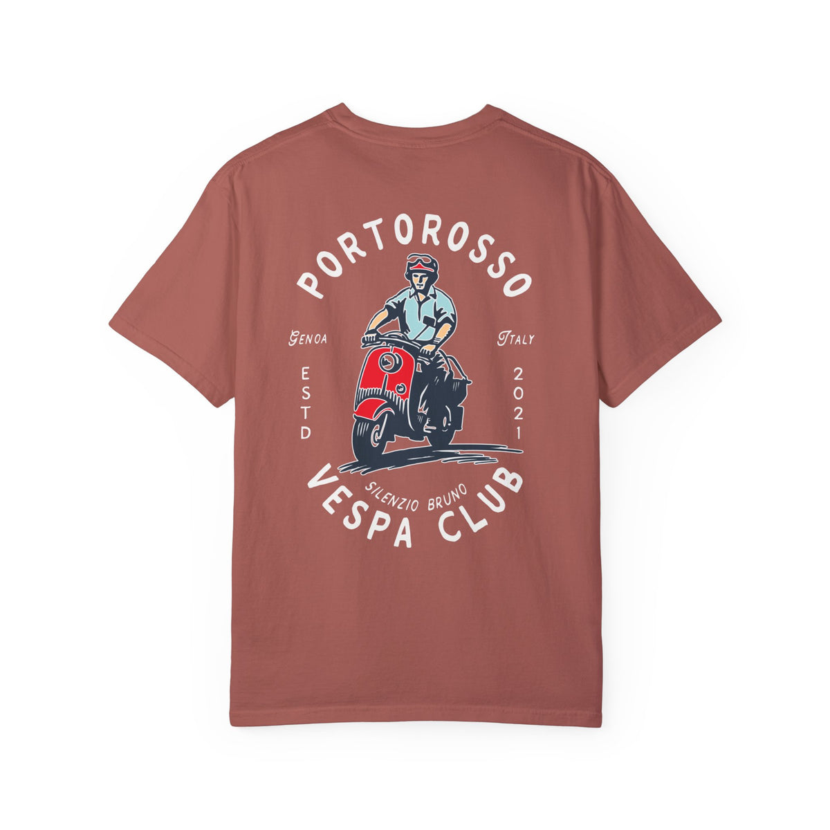 Portorosso Vespa Club Comfort Colors Unisex Garment-Dyed T-shirt