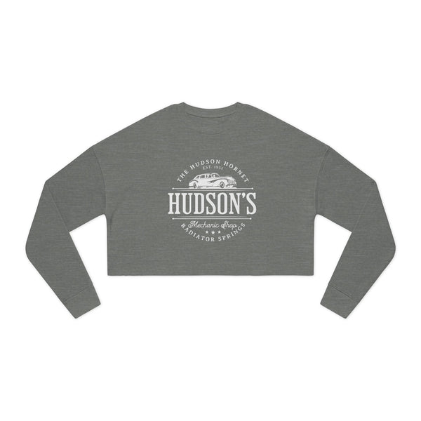 Hudson's Mechanic Shop Women's Bella Canvas Cropped Sweatshirt