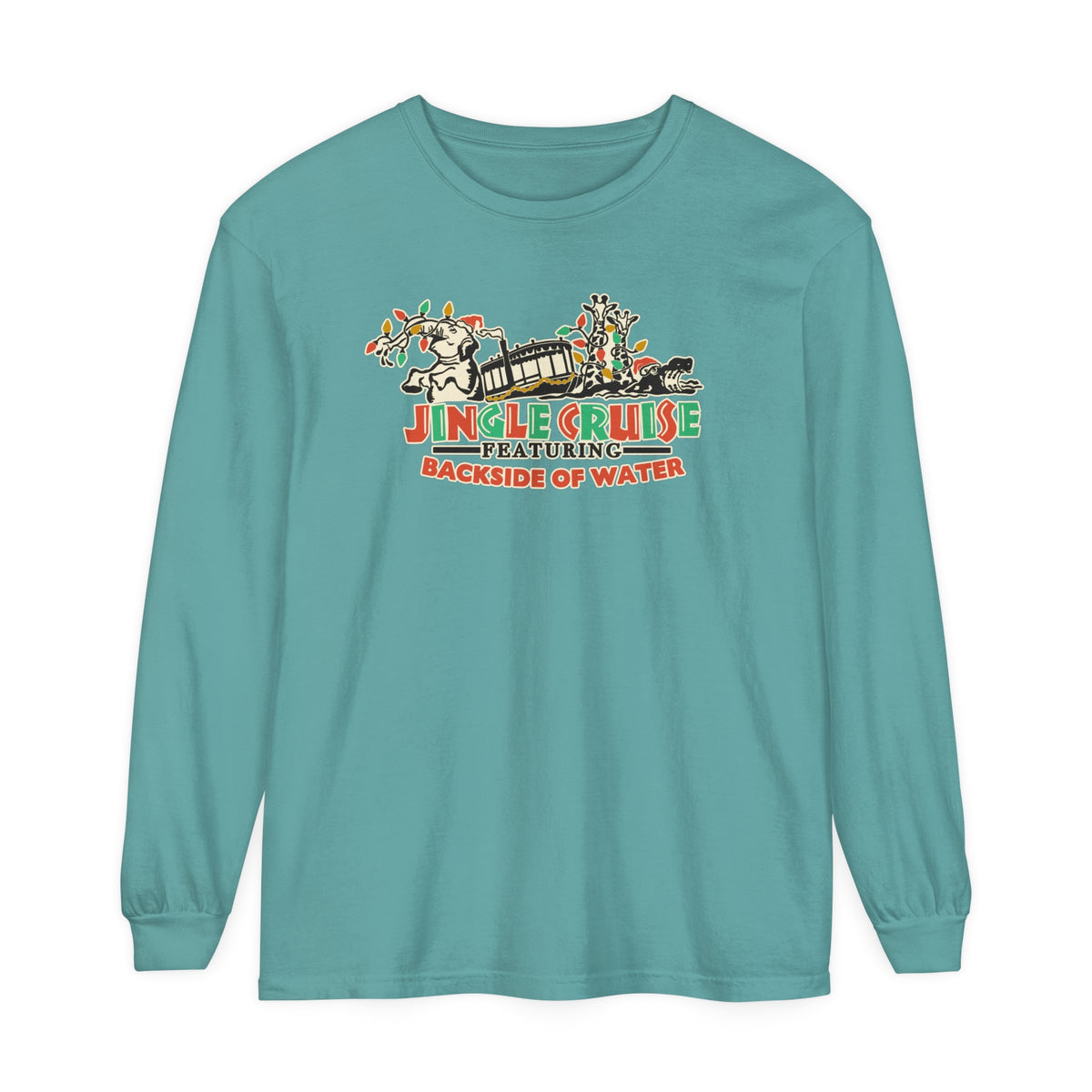 Jingle Cruise Comfort Colors Unisex Garment-dyed Long Sleeve T-Shirt
