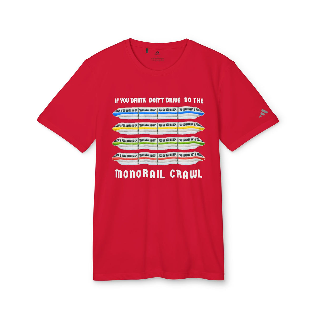 Monorail Crawl Adidas® Unisex Sport T-shirt