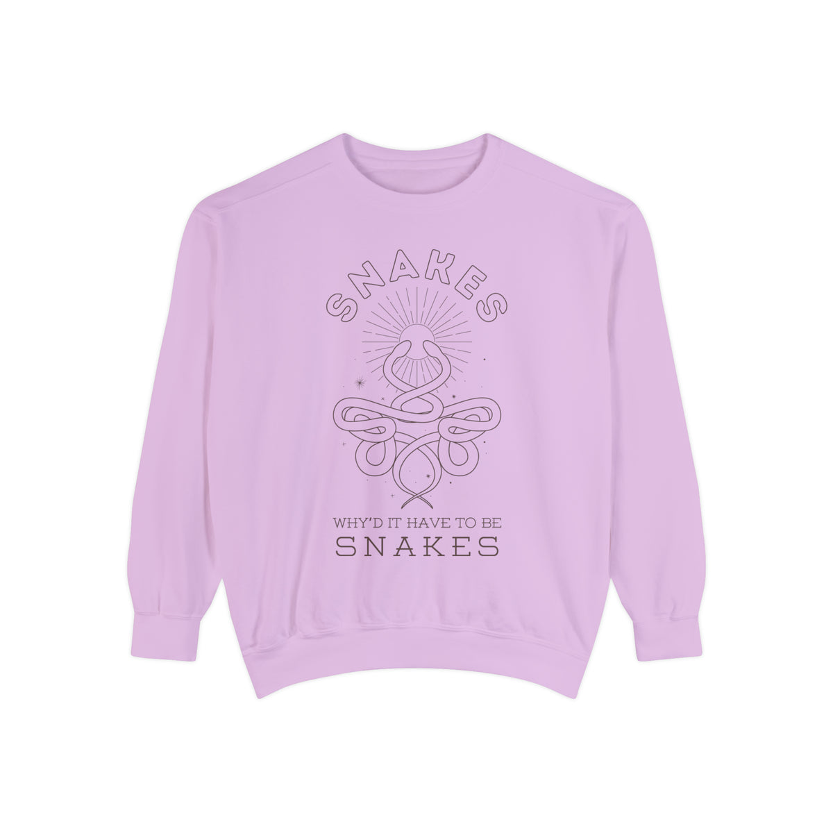 Why'd It Have To Be Snakes Comfort Colors Unisex Garment-Dyed Sweatshirt