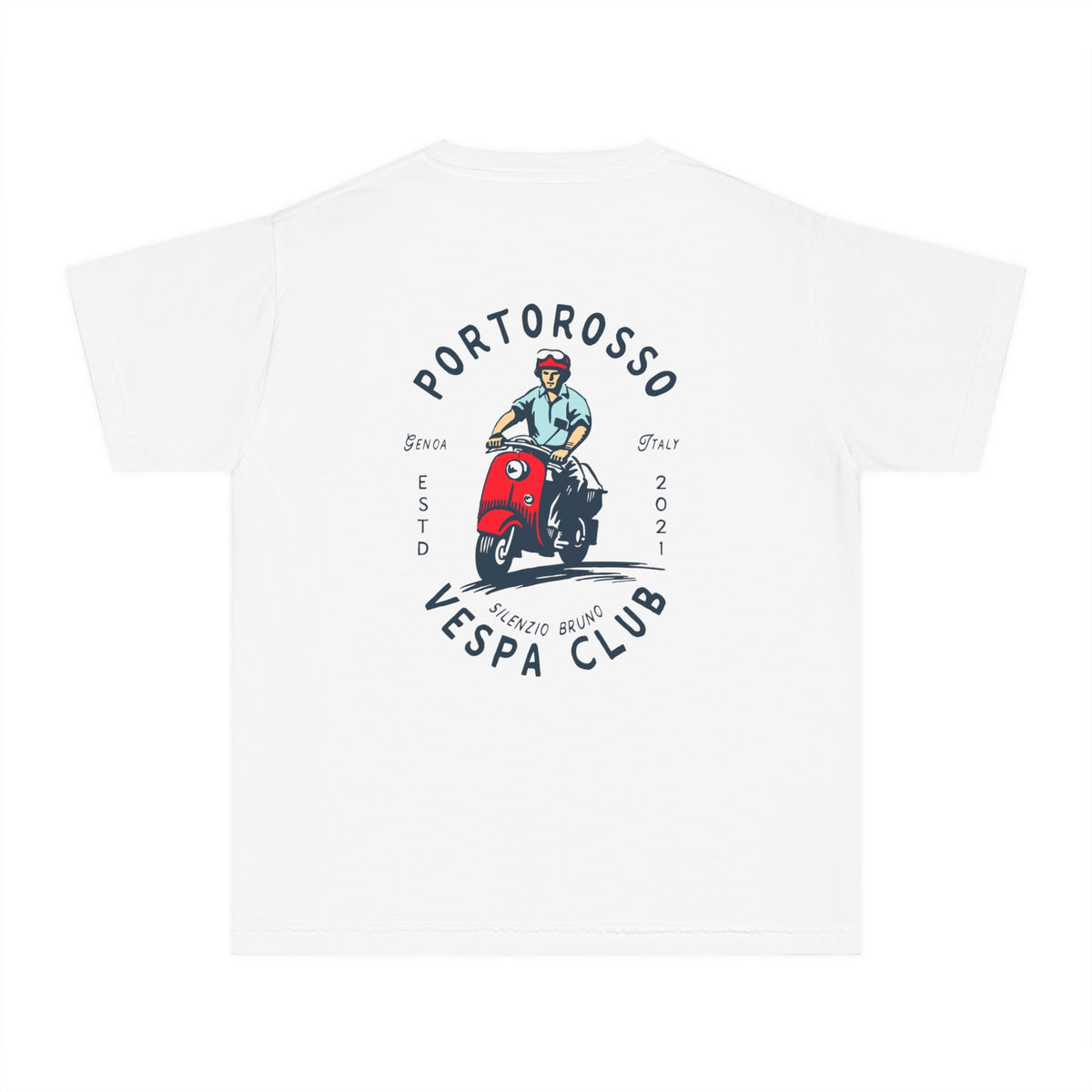 Portorosso Vespa Club Comfort Colors Youth Midweight Tee