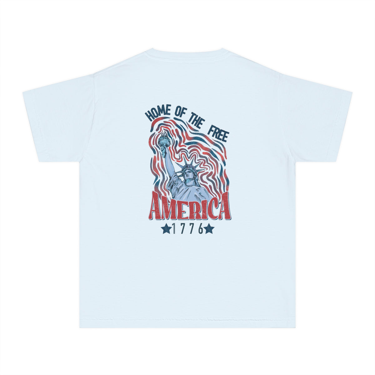 Home Of The Free Comfort Colors Youth Midweight Tee