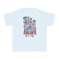 Home Of The Free Comfort Colors Youth Midweight Tee