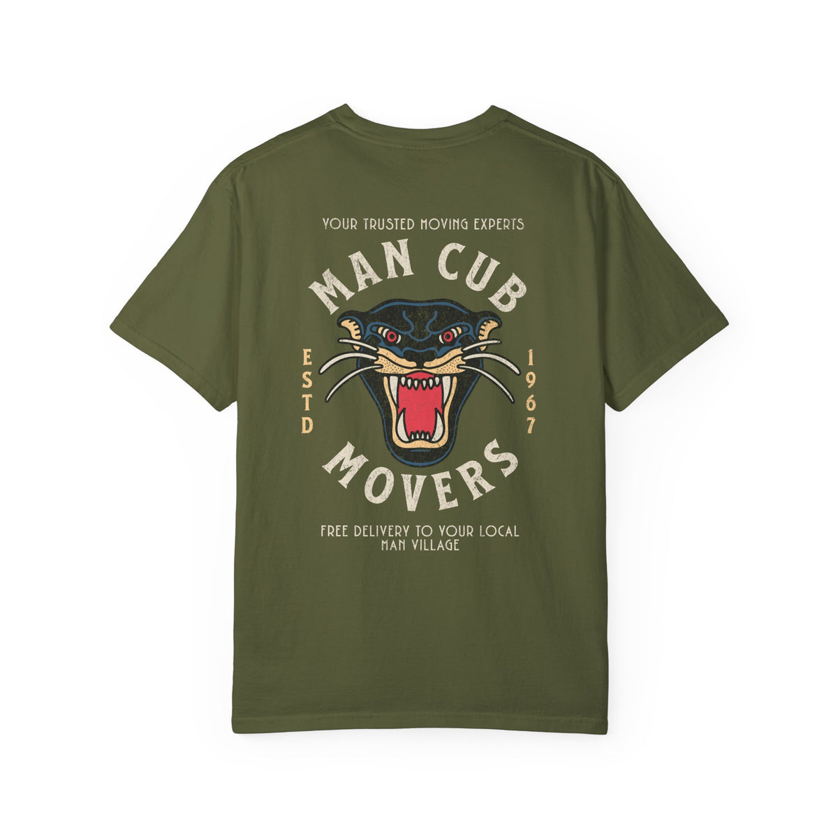 Man Cub Movers Comfort Colors Unisex Garment-Dyed T-shirt