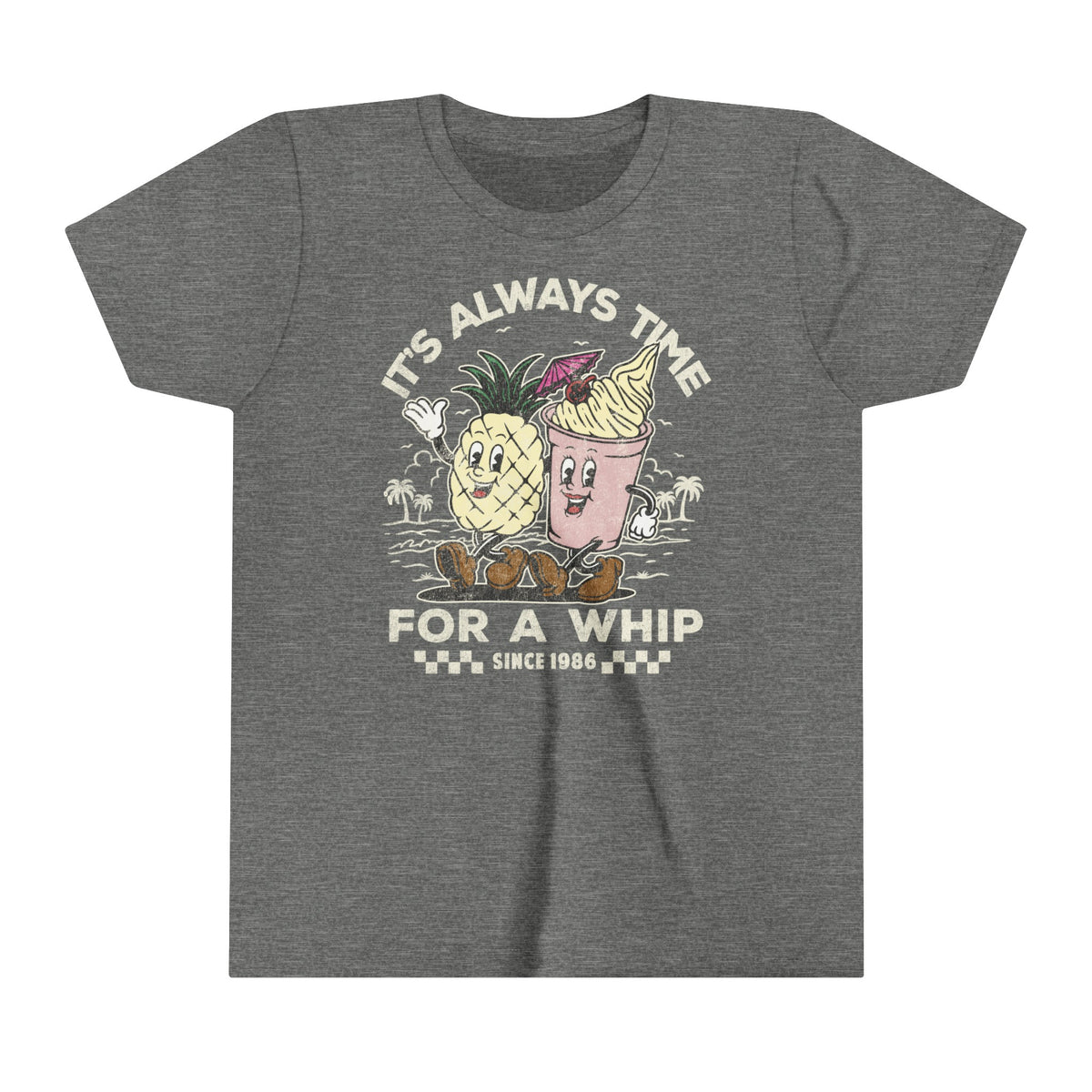 It's Always Time For A Whip Bella Canvas Youth Short Sleeve Tee