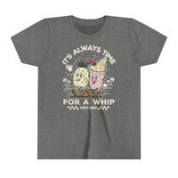 It's Always Time For A Whip Bella Canvas Youth Short Sleeve Tee