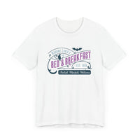 Madame Leota’s Bed and Breakfast Teal Bella Canvas Unisex Jersey Short Sleeve Tee