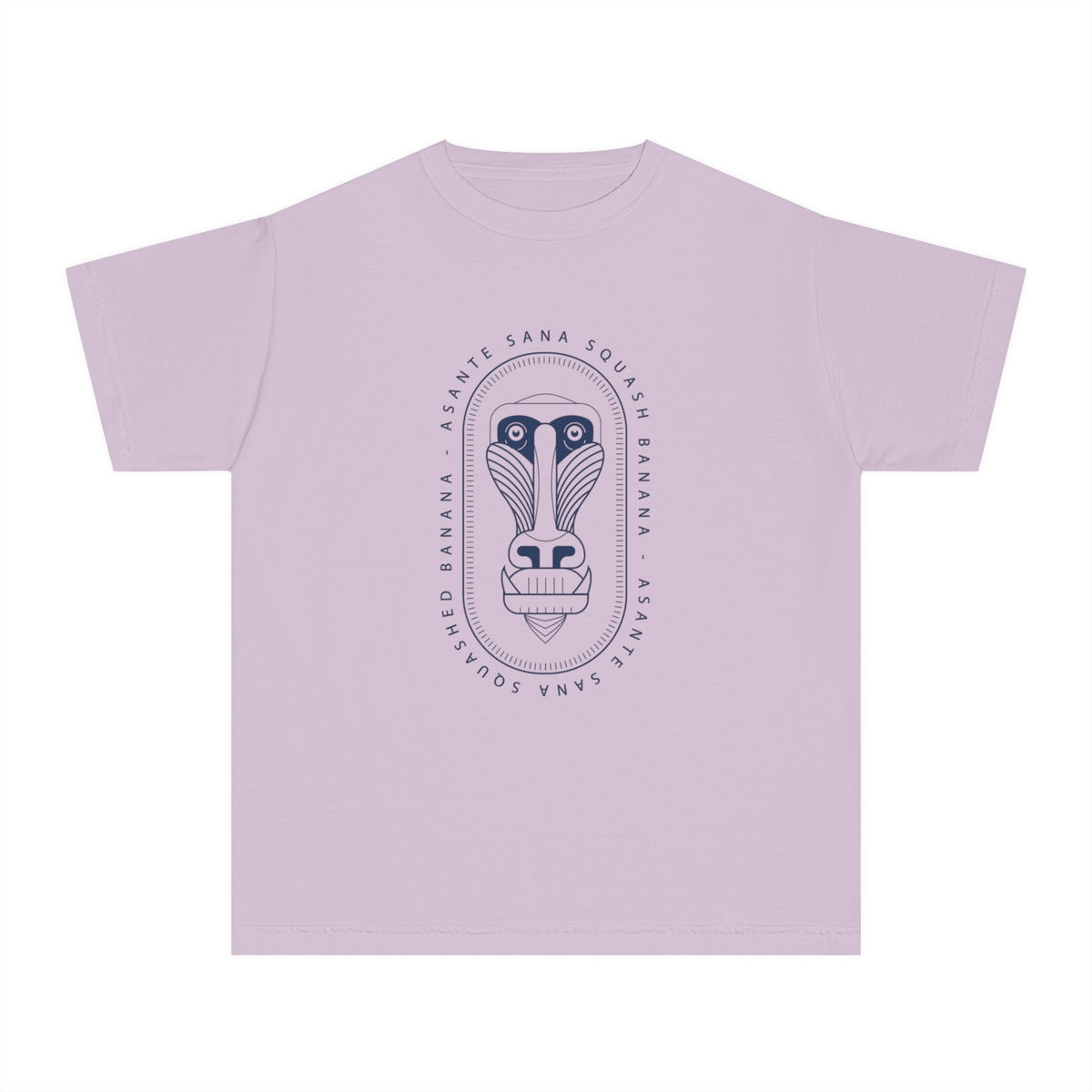 Asante Sana Squashed Banana Comfort Colors Youth Midweight Tee