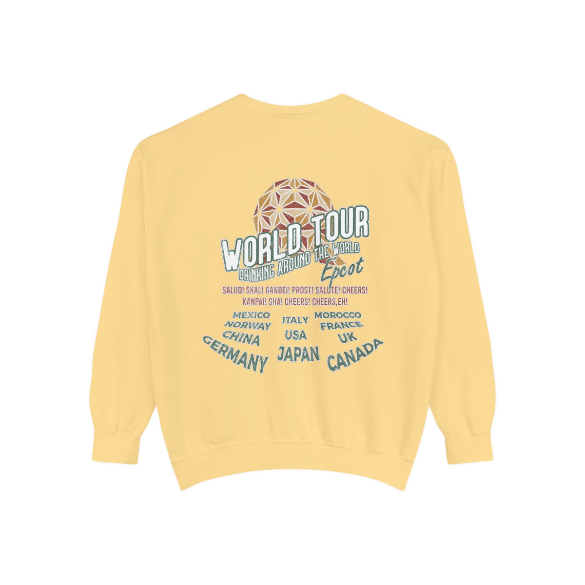 World Tour Comfort Colors Unisex Garment-Dyed Sweatshirt