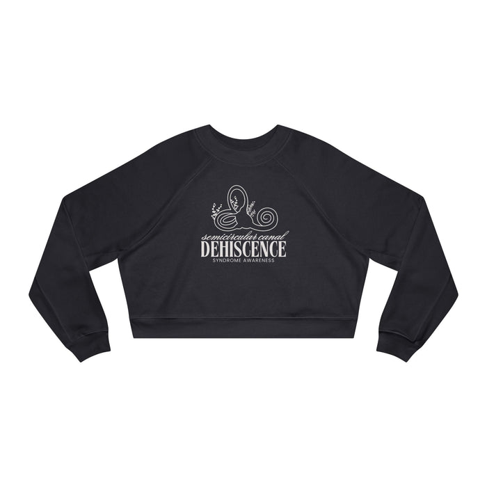 Semicircular Canal Dehiscence Syndrome Awareness Women's Cropped Fleece Pullover
