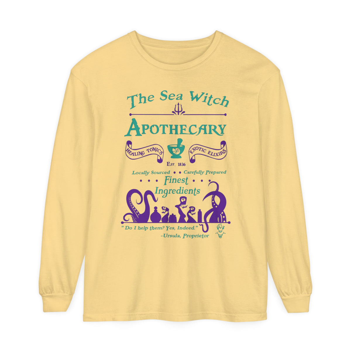Sea Witch Apothecary Comfort Colors Unisex Garment-dyed Long Sleeve T-Shirt