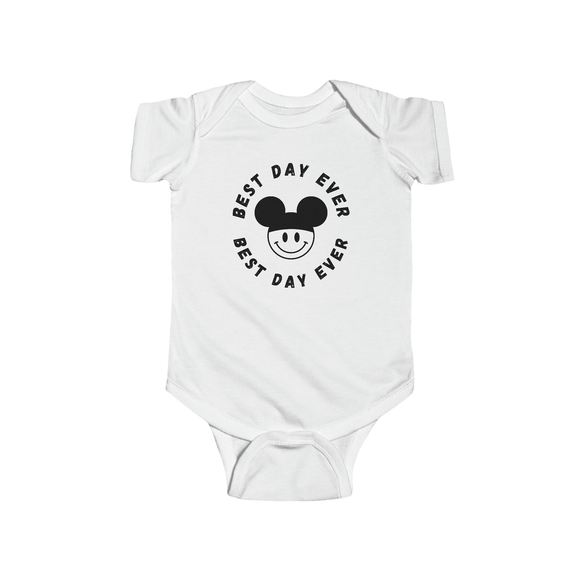 Best Day Ever Rabbit Skins Infant Fine Jersey Bodysuit