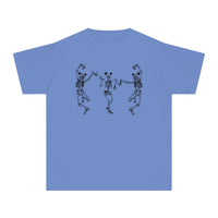 Dancing Skeletons with Ears Comfort Colors Youth Midweight Tee