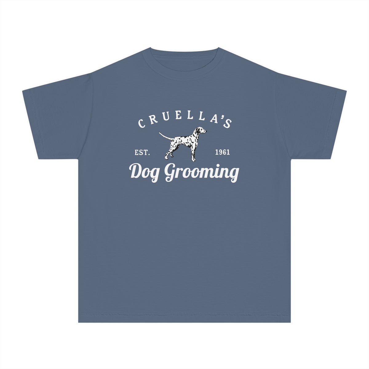 Cruella’s Dog Grooming Comfort Colors Youth Midweight Tee