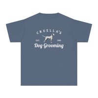 Cruella’s Dog Grooming Comfort Colors Youth Midweight Tee