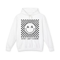 Best Day Ever Comfort Colors Unisex Lightweight Hooded Sweatshirt