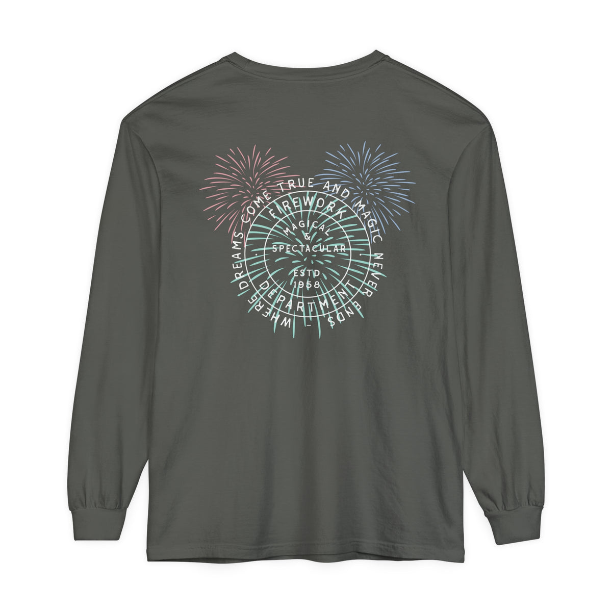Firework Department Comfort Colors Unisex Garment-dyed Long Sleeve T-Shirt