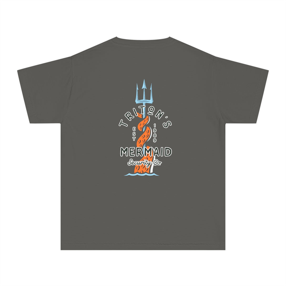 Triton's Mermaid Security Comfort Colors Youth Midweight Tee